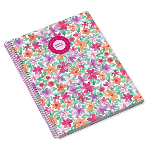Picture of MOONFLOWER FLOWER A4  SPIRAL NOTEBOOK 80 SHEETS